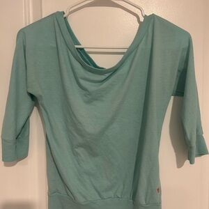 Abercrombie & Fitch Light Blue 3/4 Sleeve Sweatshirt